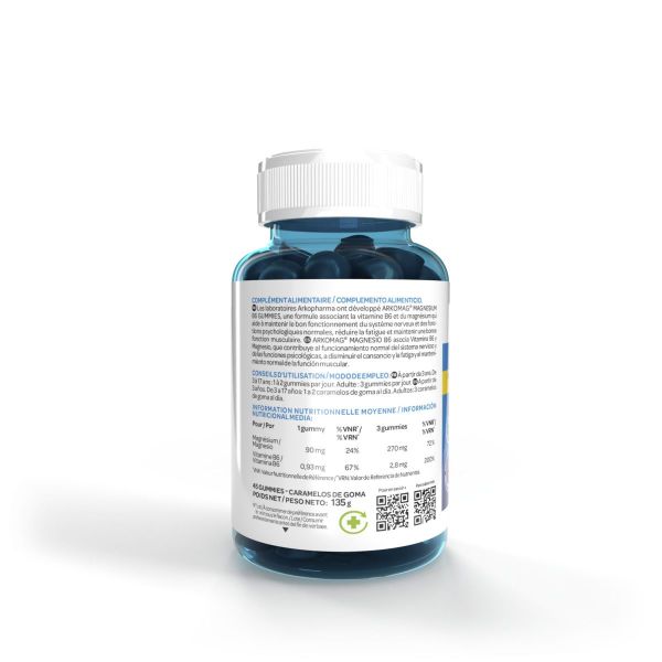 Arkomag Magnésium B6 45 gummies