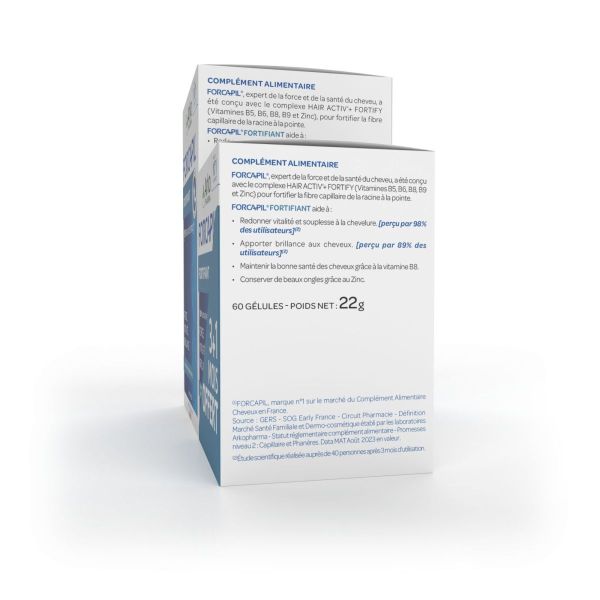 Forcapil cheveux 180+60 gélules