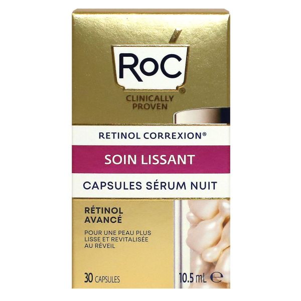 Retinol Correxion soin lissant serum nuit 30 capsules biodégradables