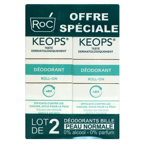 Keops déodorant à bille 48h 2x30ml