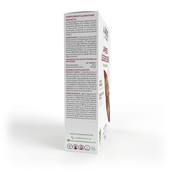 Jambes légères bio Arkofluides 20 ampoules