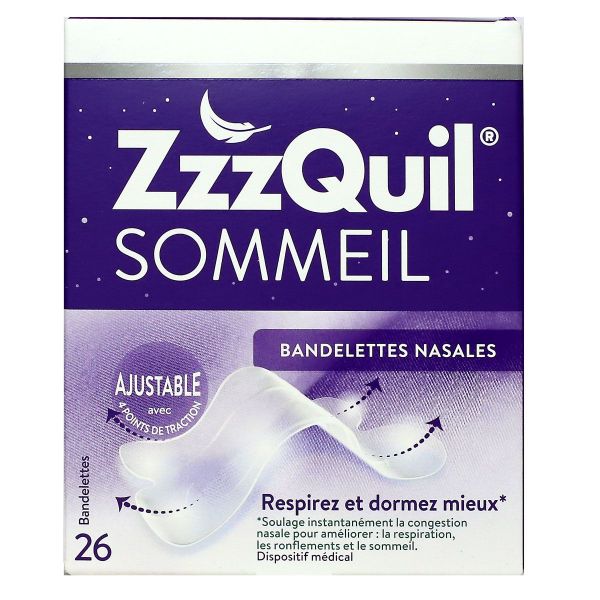 Sommeil 26 bandelettes nasales ajustables