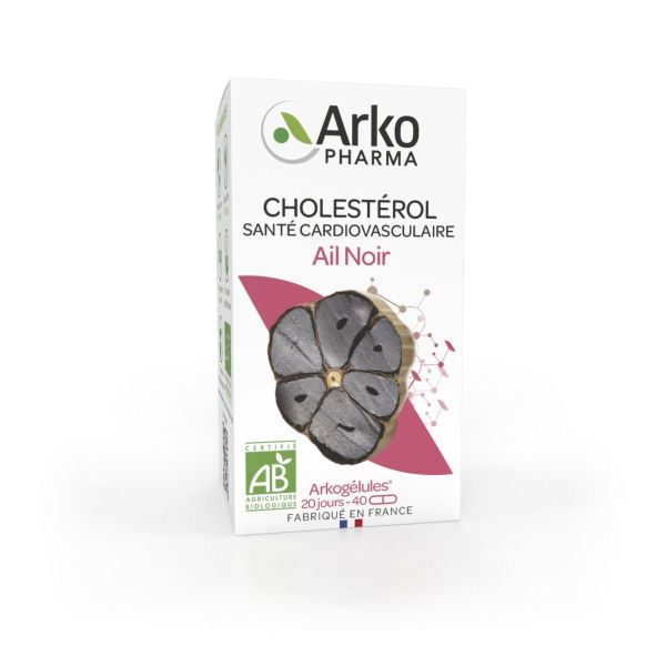 Arkogélules ail noir bio 260 ug S-allyl-cystéïne 40 gélules