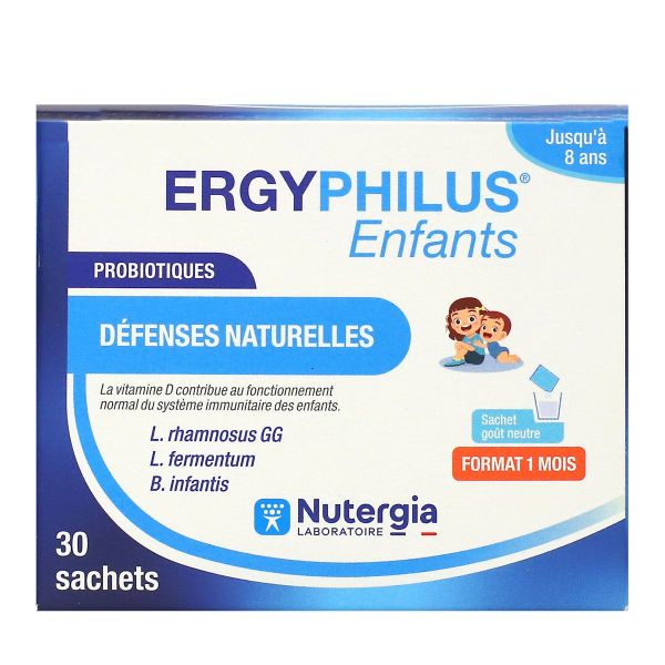 Ergyphilus Enfants probiotiques défenses naturelles 30 sachets