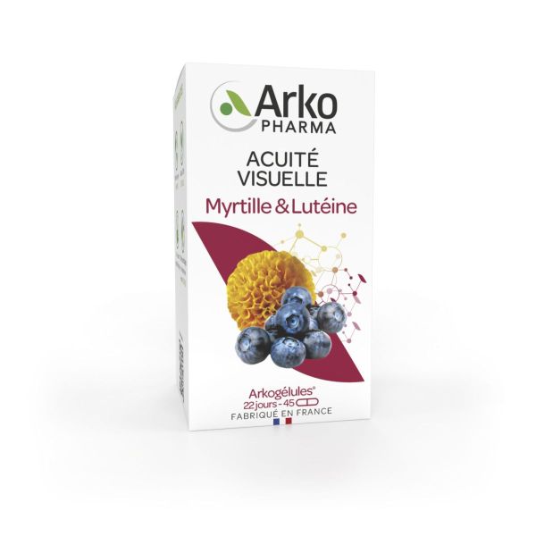 Arkogélules myrtille et Lutéine 45 capsules