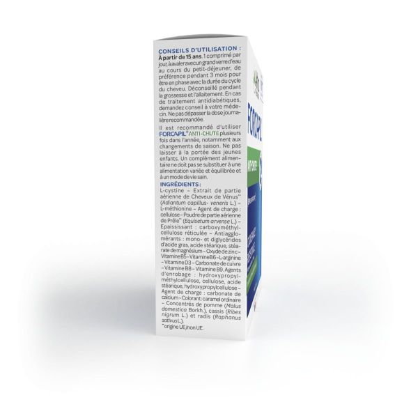 Forcapil anti-chute force résistance brillance 30 comprimés