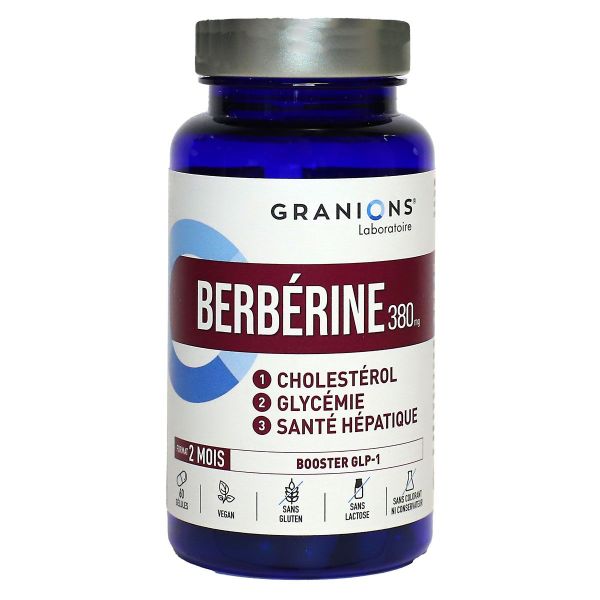 Berberine 380mg 2 mois 60 gélules