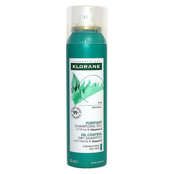 Ortie et vitamine E shampoing sec purifiant 150ml