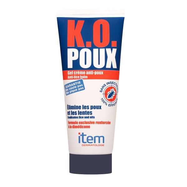 Gel crème K.O. poux 100ml + peigne