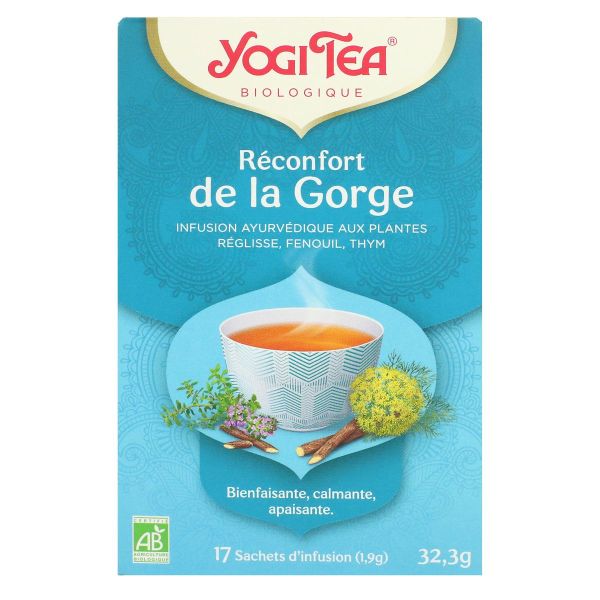 Réconfort de la gorge infusion ayurvédique 17 sachets